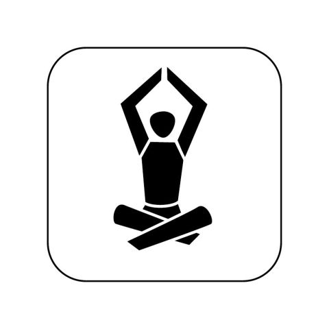 icon yoga schwarz auf weiss 50mm rgb 300dpi