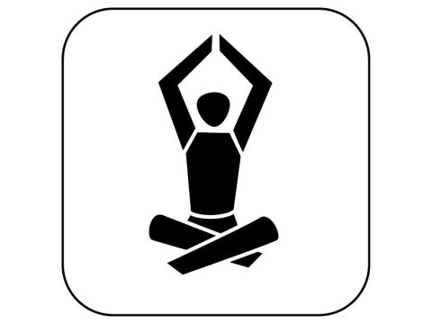 icon yoga schwarz auf weiss 50mm rgb 300dpi