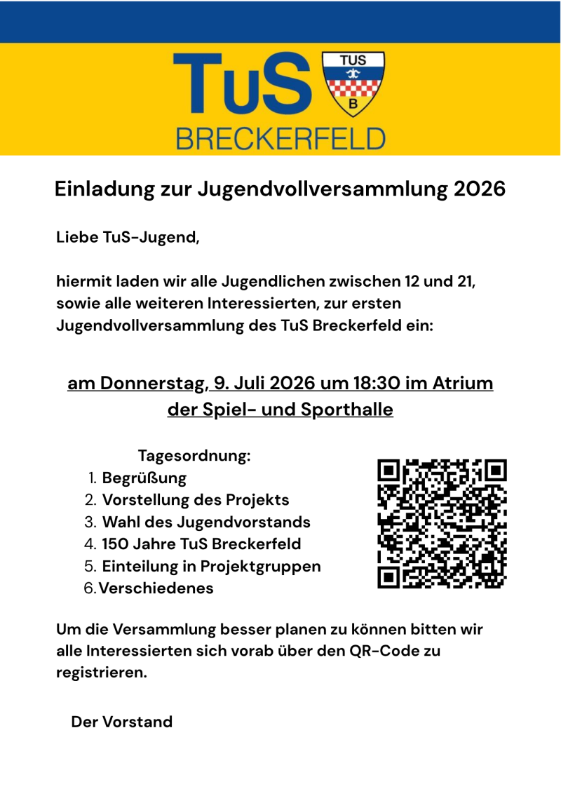 Einladung zur Jugendvollversammlung 2026 2