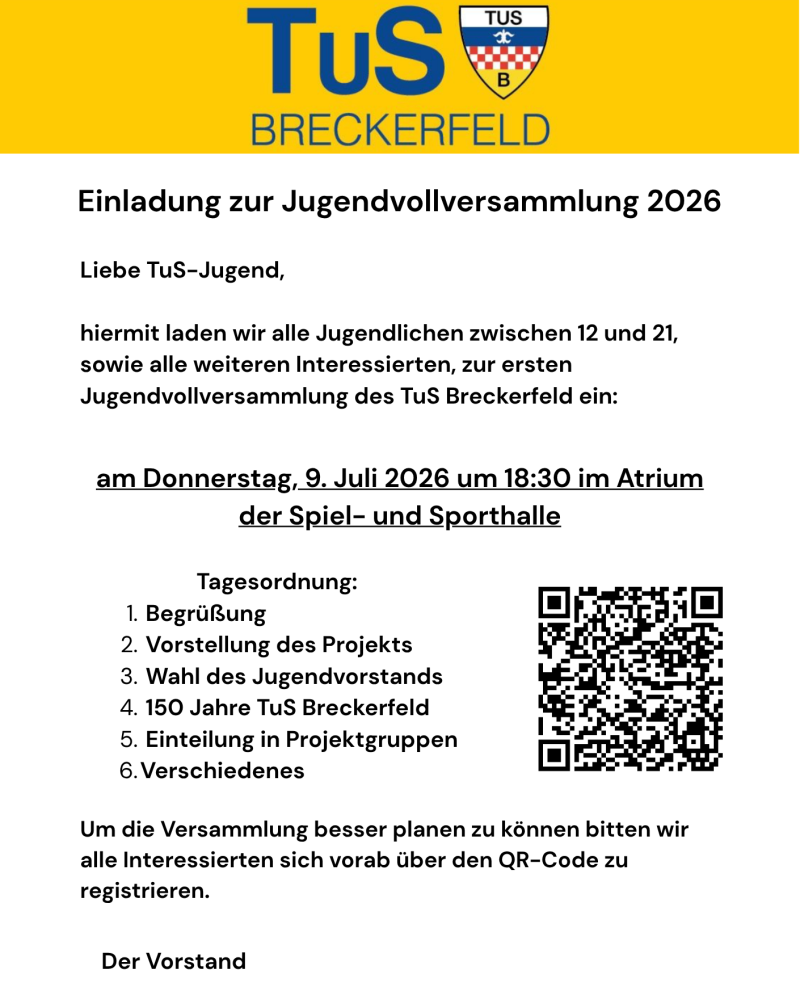 Einladung zur Jugendvollversammlung 2026 2